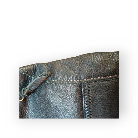 The Sak Iris Black leather crossbody shoulder Bag Purse - Picture 7 of 9